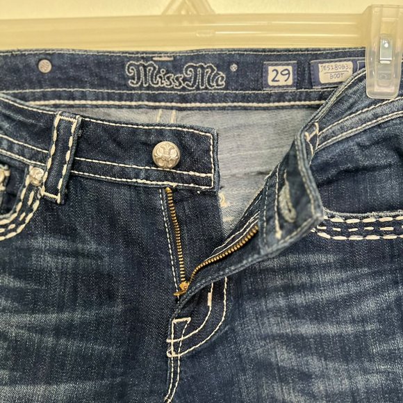 Miss Me Dark Wash Bootcut Jeans Style JE5180B3L Size 29 - Picture 5 of 10